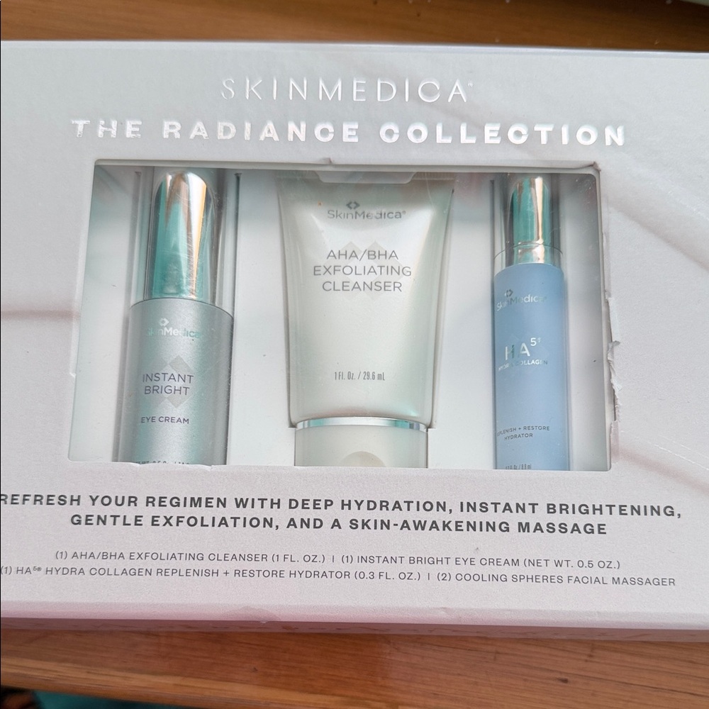 SkinMedica Radiance Collection - Silver and Light Blue